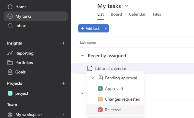 Complete Approval Task