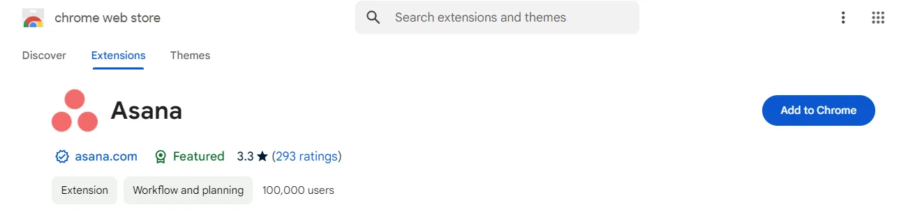 Asana Chrome Extension