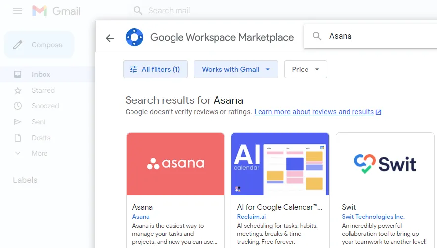 Install Asana Add-On