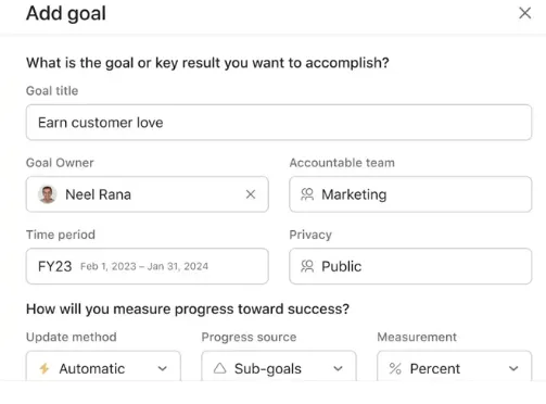 Add Goal