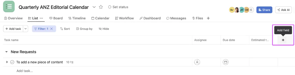 Adding Custom Field