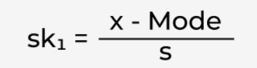 Pearson’s First Skewness Coefficient