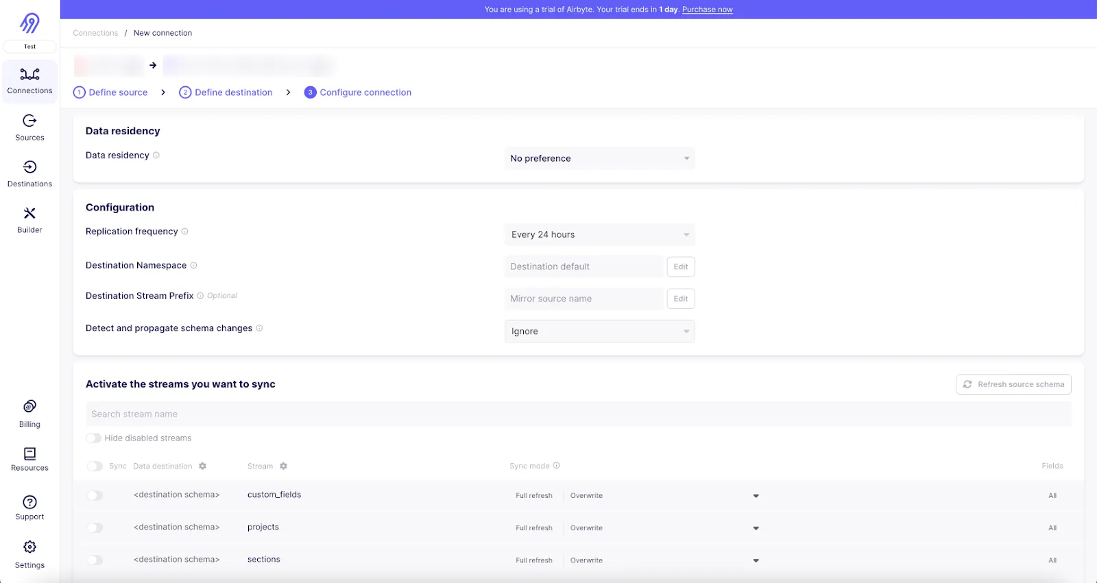 Configure Connection