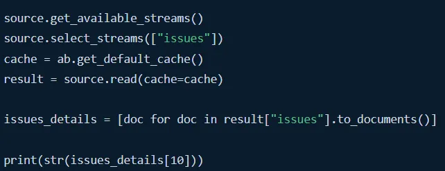 Select issues stream from GitLab