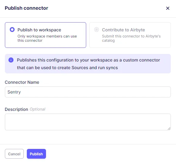 Publish Connector