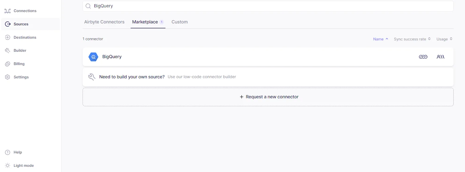 BigQuery Source Connector
