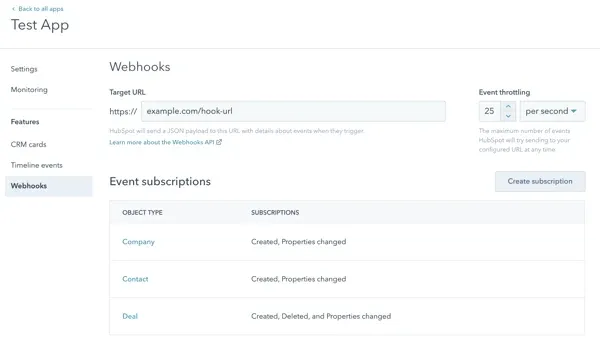 Webhook Implementation
