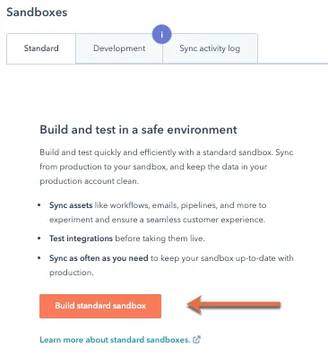 Build a Standard Sandbox Environment