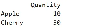 DataFrame from Another DataFrame