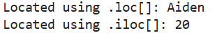 Locating Data in a DataFrame