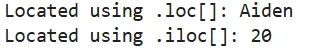 Locating Data in a DataFrame