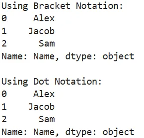 Select Data in a DataFrame