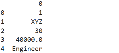 DataFrame from a List