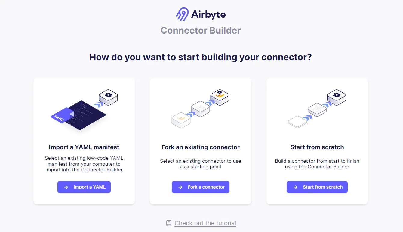Connector Builder Options