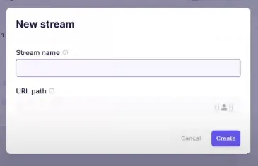 Configure New Stream