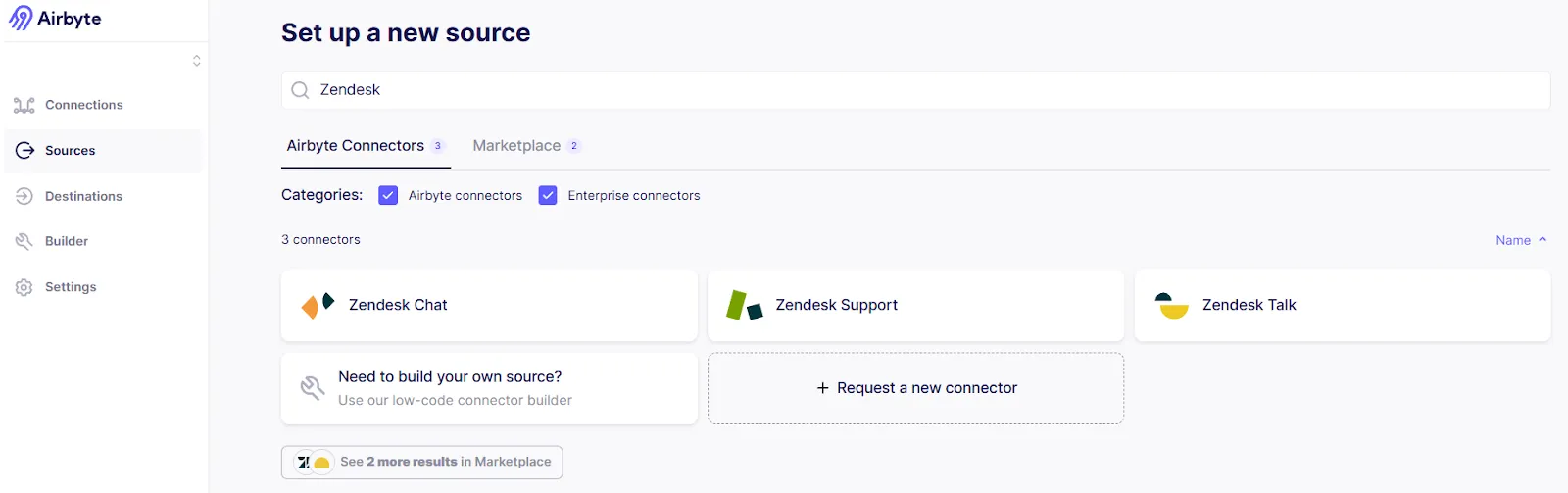 Airbyte Zendesk Support Source