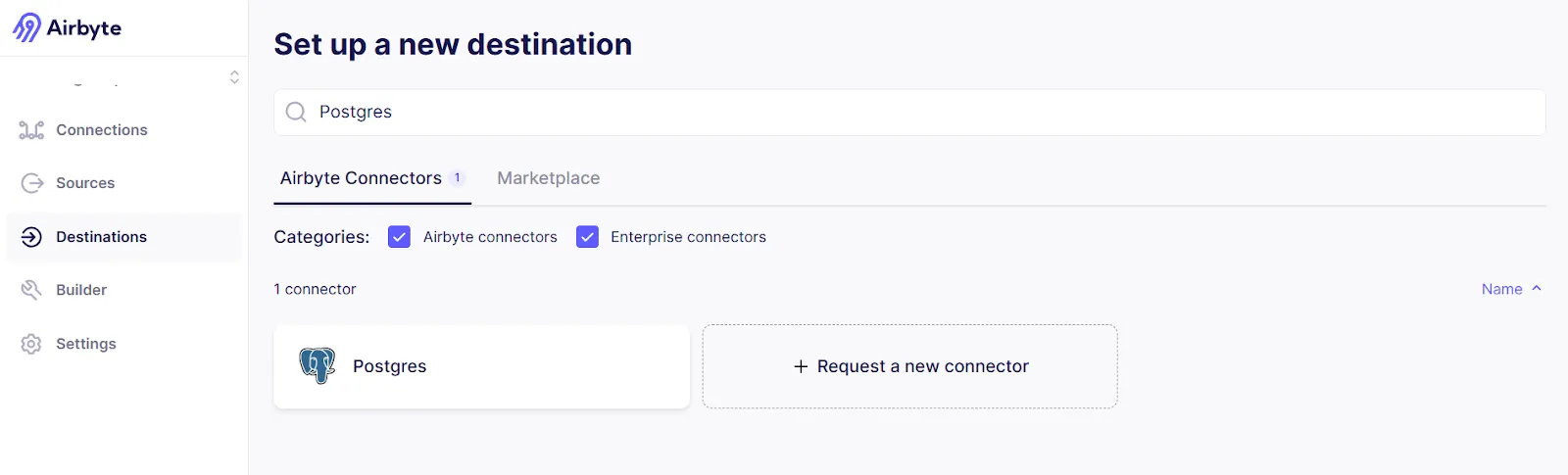 Postgres Destination Connector