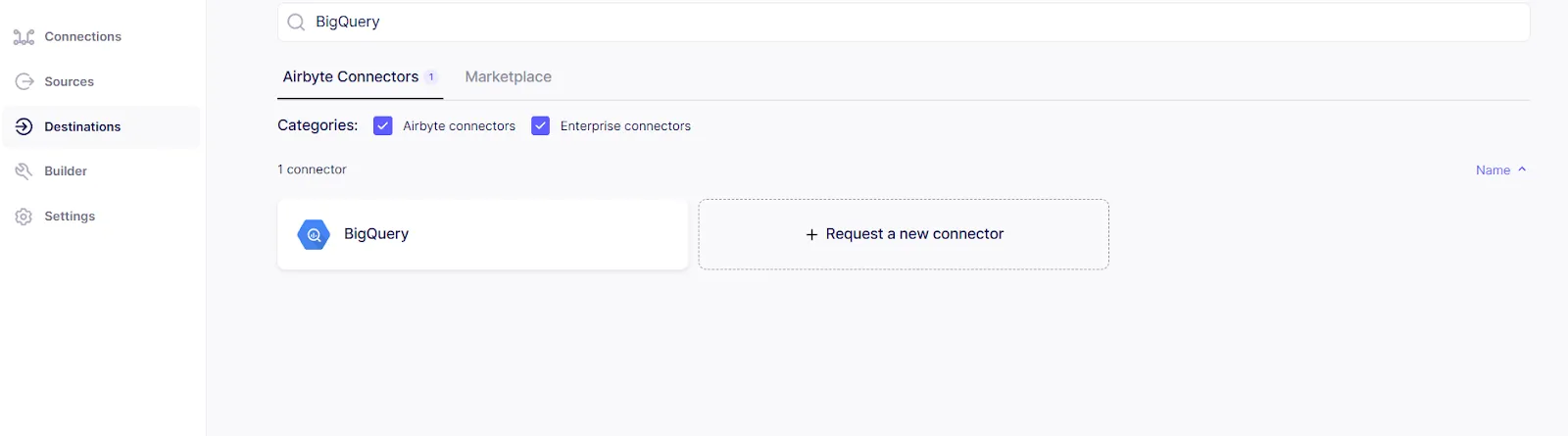 Configuring the Airbyte destination