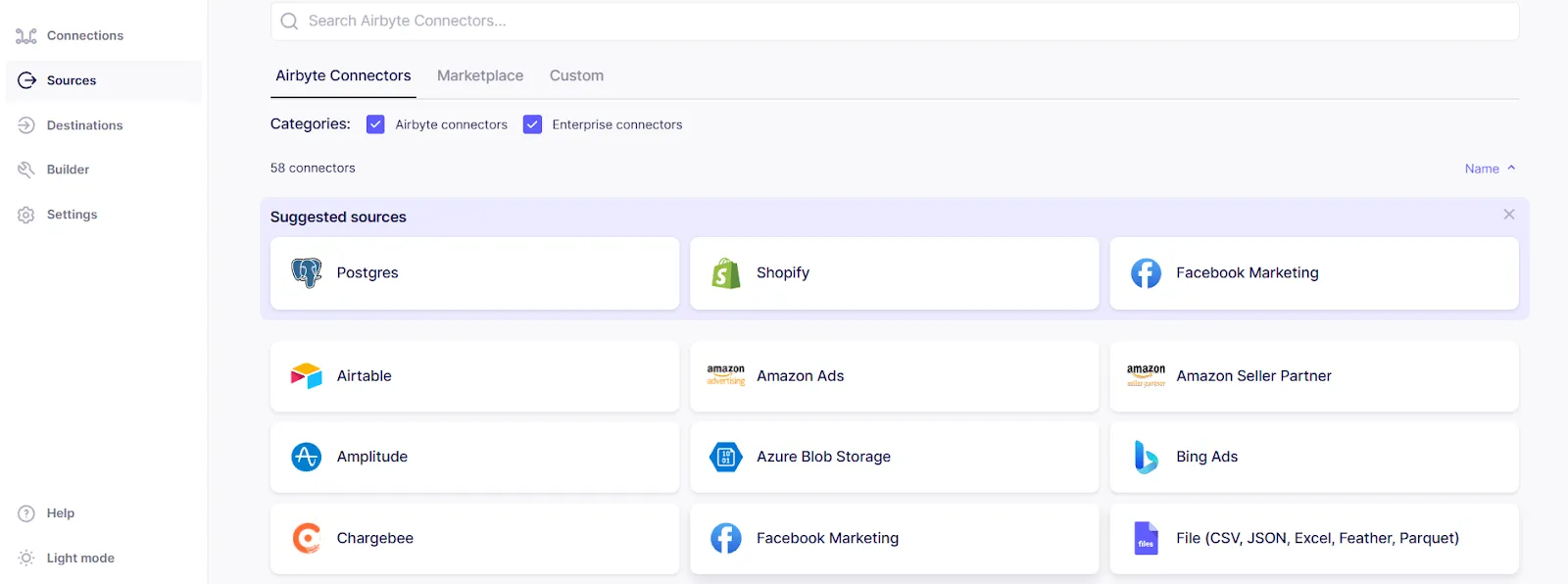 Configuring the Airbyte Source
