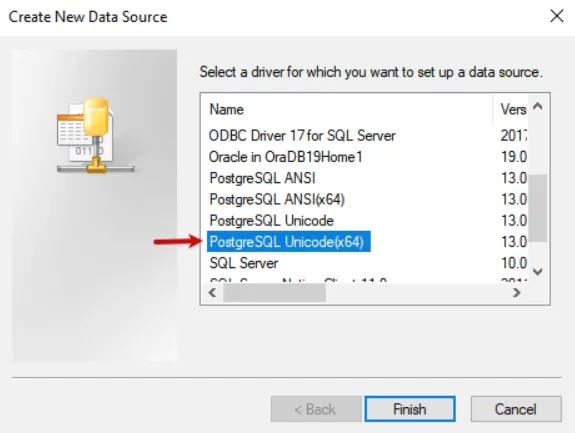 Create New Data Source Page