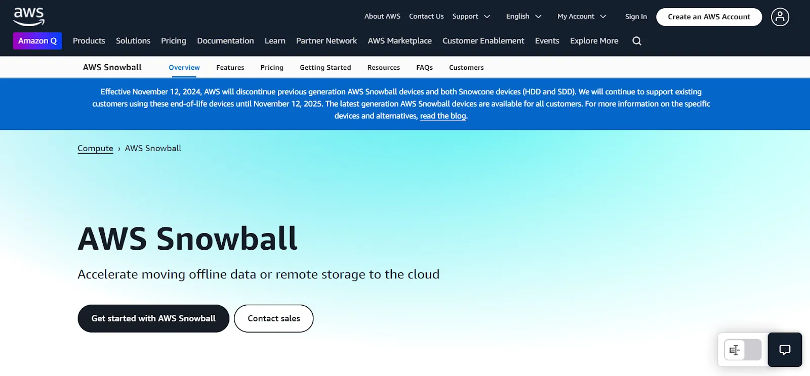 AWS Snowball Edge