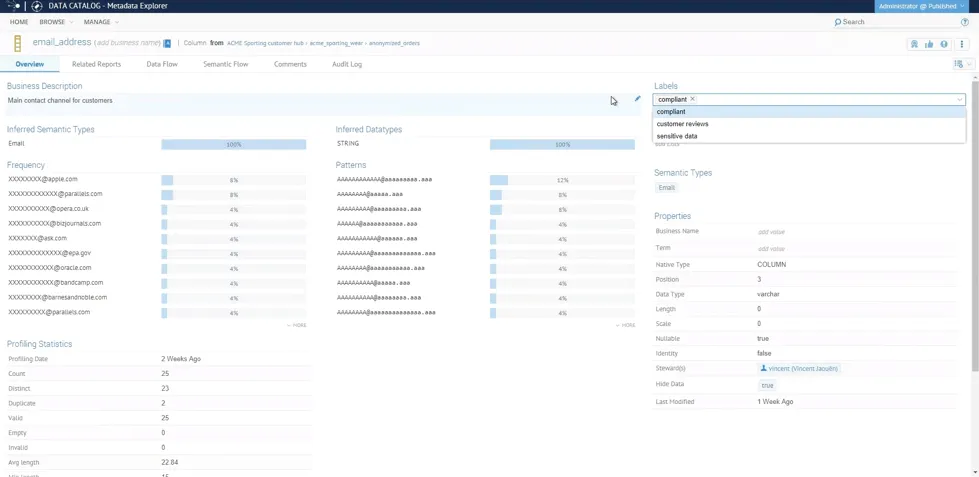 Talend Data Catalog