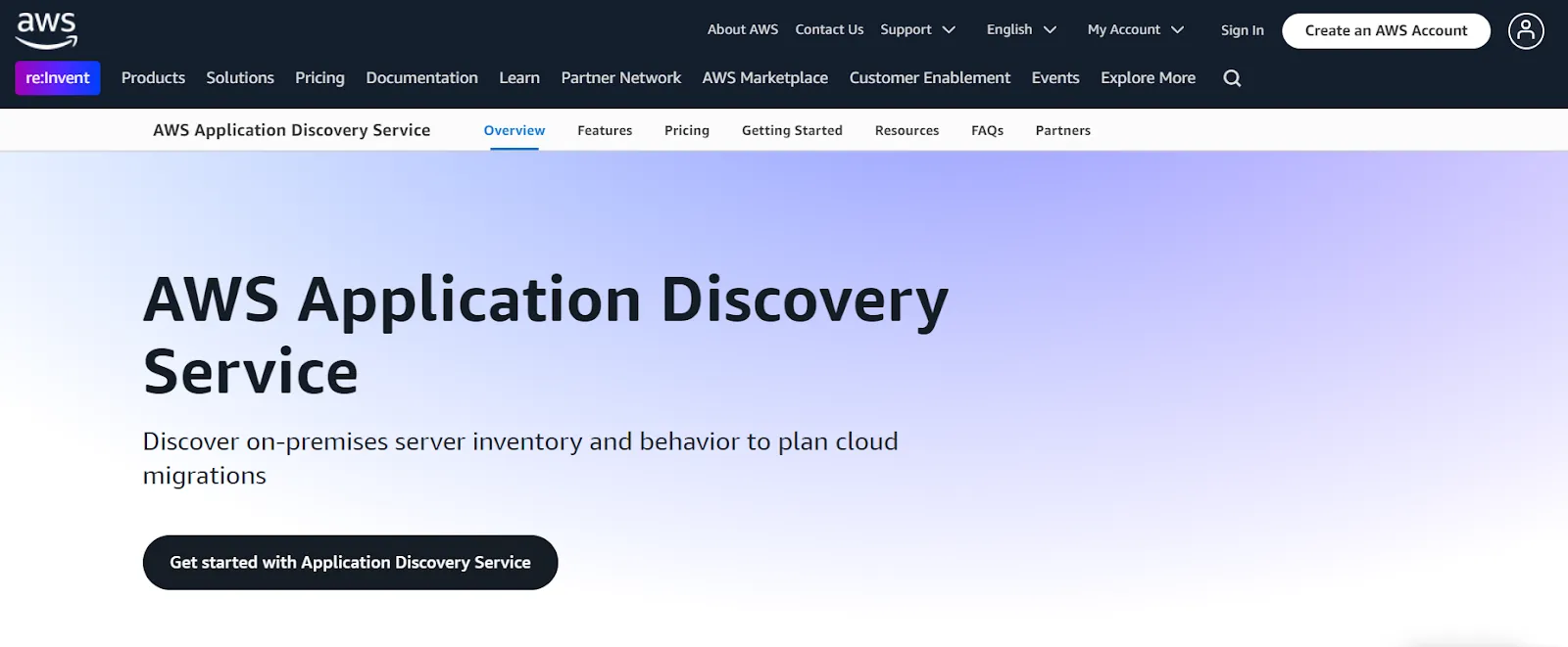 AWS Application Discovery Service