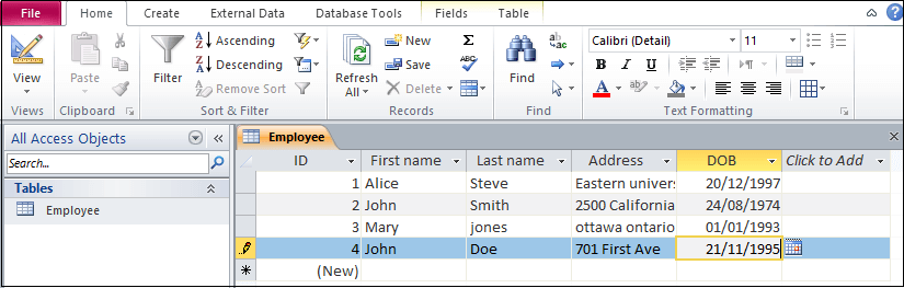 Image 2: Characteristics of Flat File Database