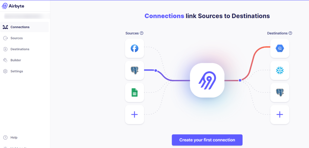 Airbyte Main Dashboard
