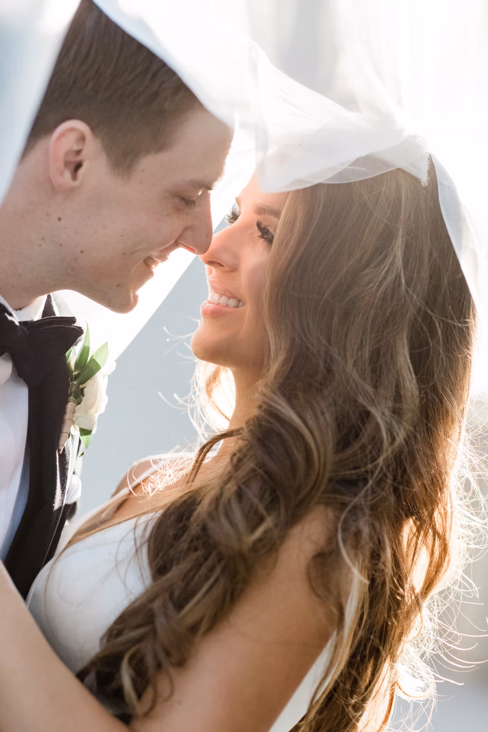 spray tan photo session los angeles wedding couple