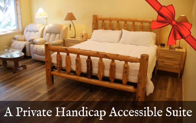 Handicap accessible sanctuary suite