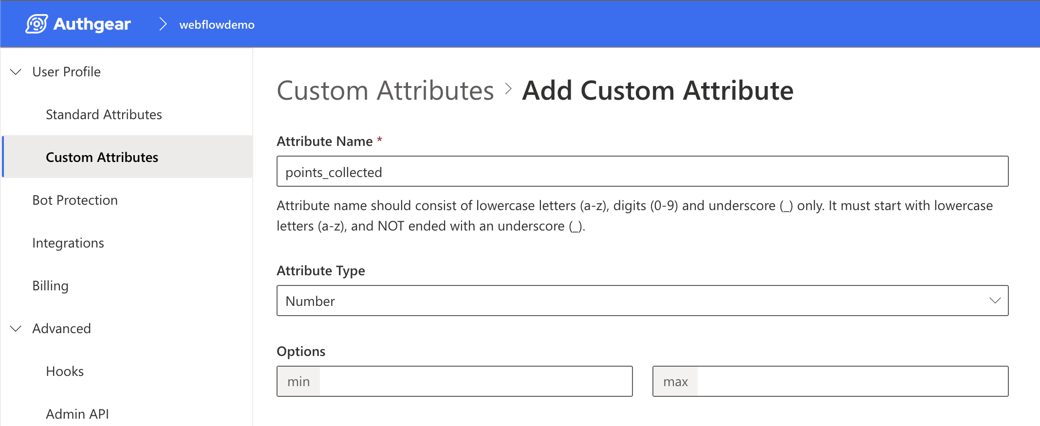 Add Custom Attributes