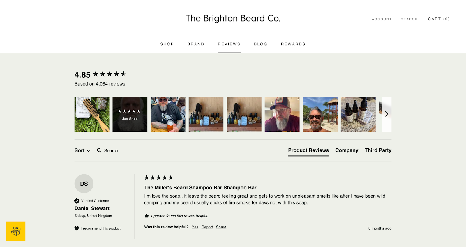 Reviews shown for The Brighton Beard Co.