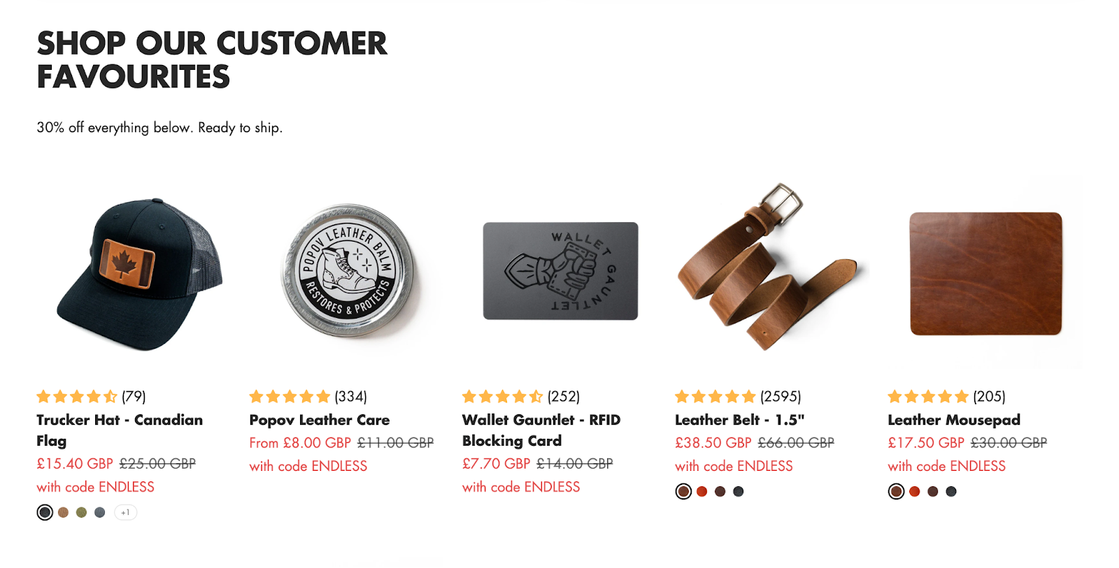 Reviews shown for Popov Leather products