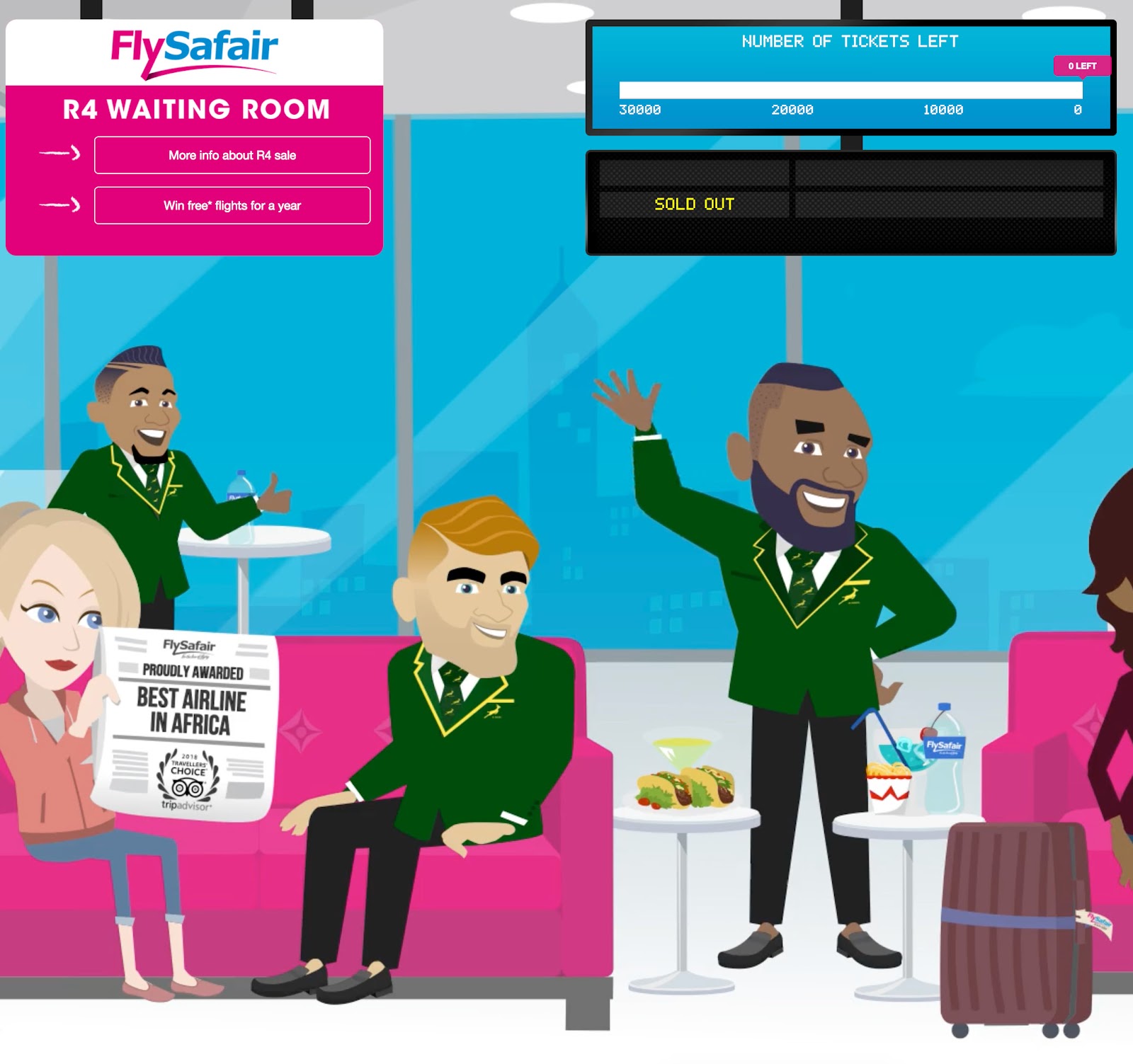 FlySafair ran a sweepstake for free flight