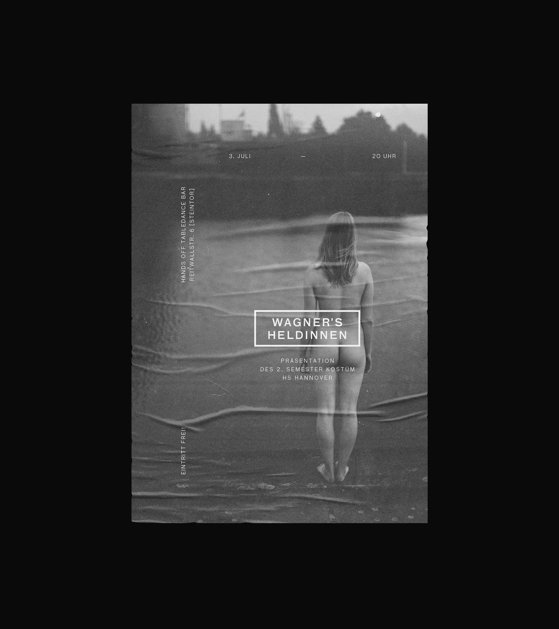 Einladungskarte für die Präsentation "Wagners Heldinnen" der HS Hannover