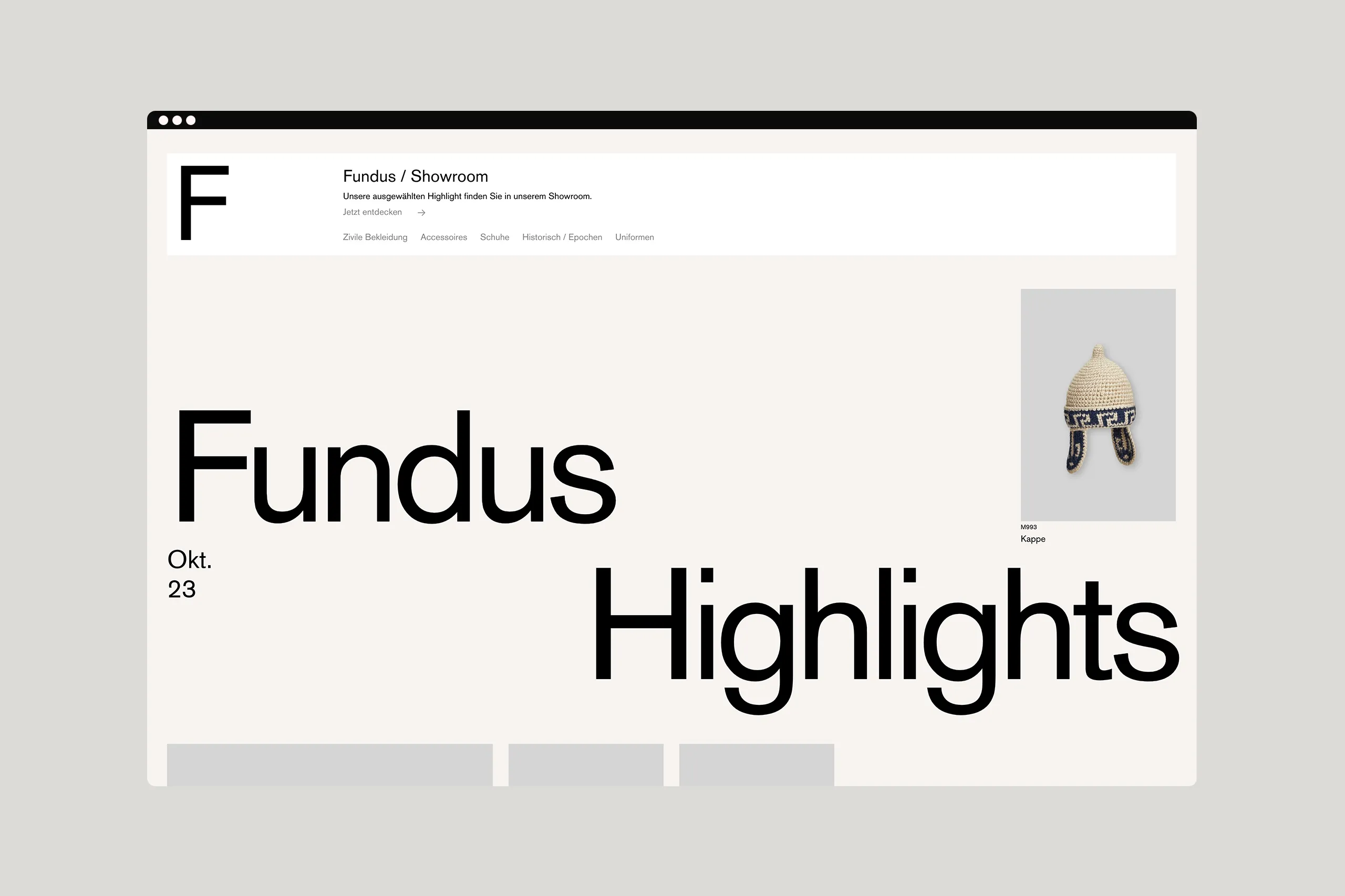 Mockup der Webseite von Theaterkunst im Desktop Format.