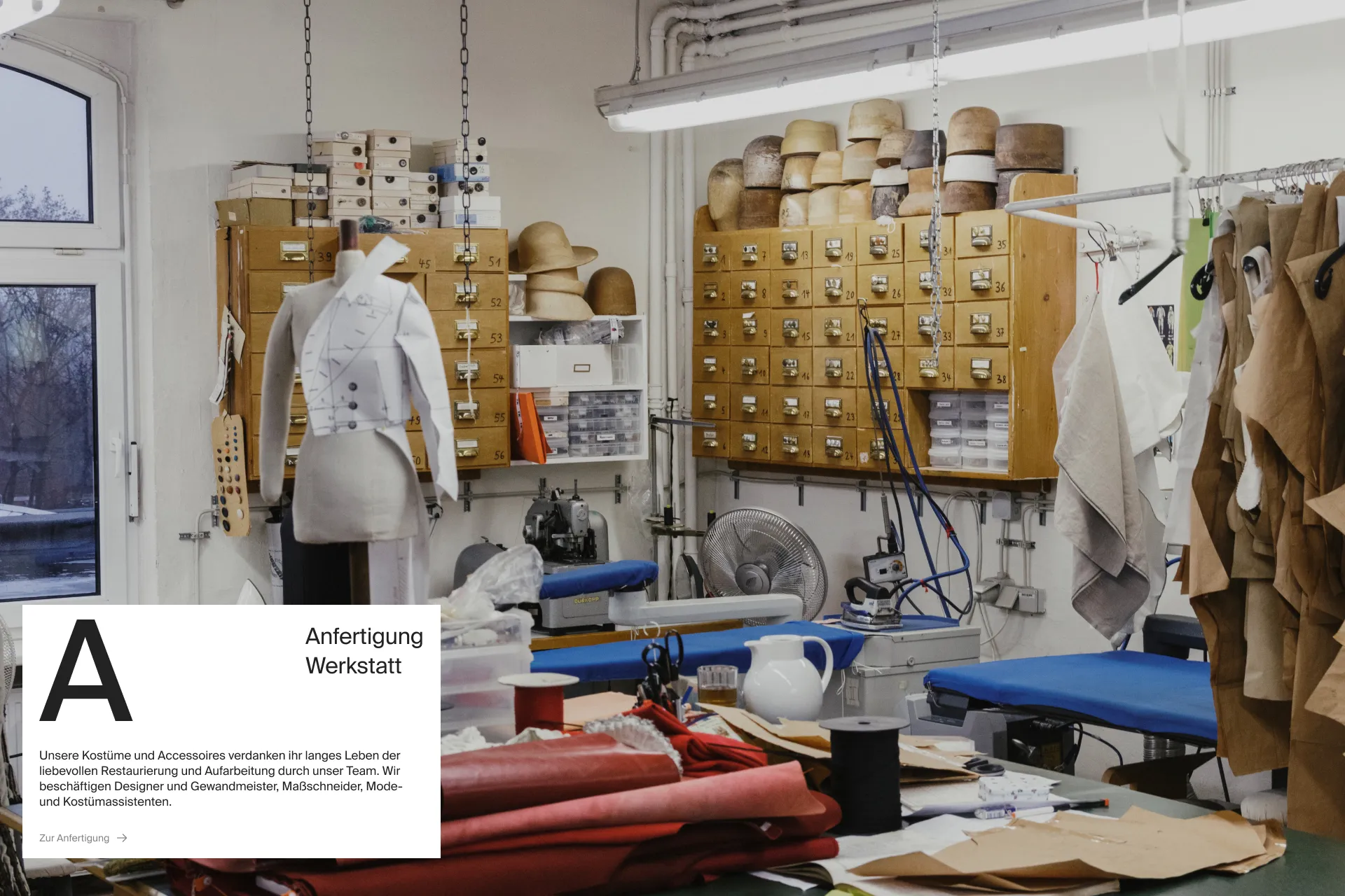 Mockup der Webseite von Theaterkunst im Desktop Format.