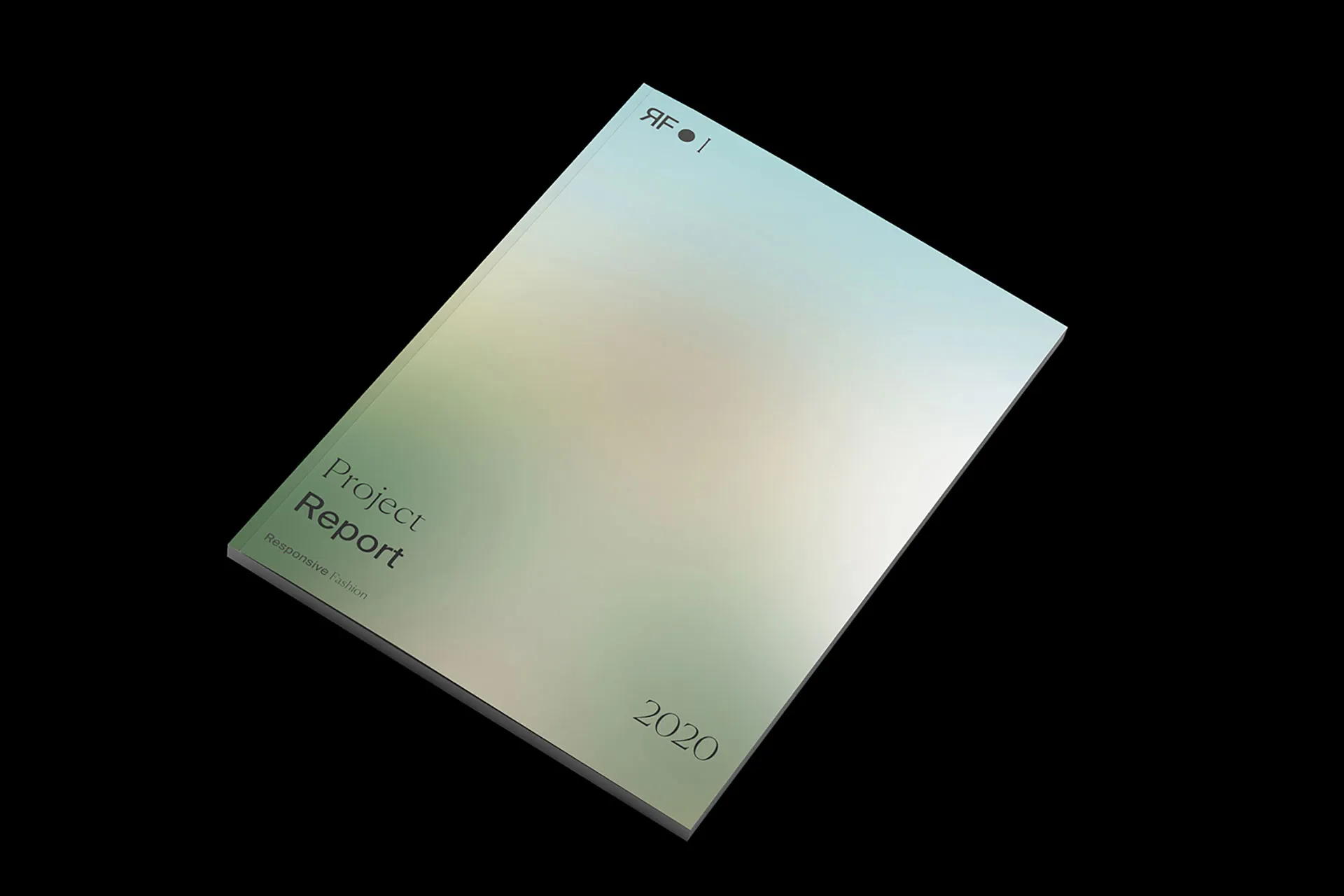 Mockup eines Covers eines Project Reports des Responsive Fashion Institutes.