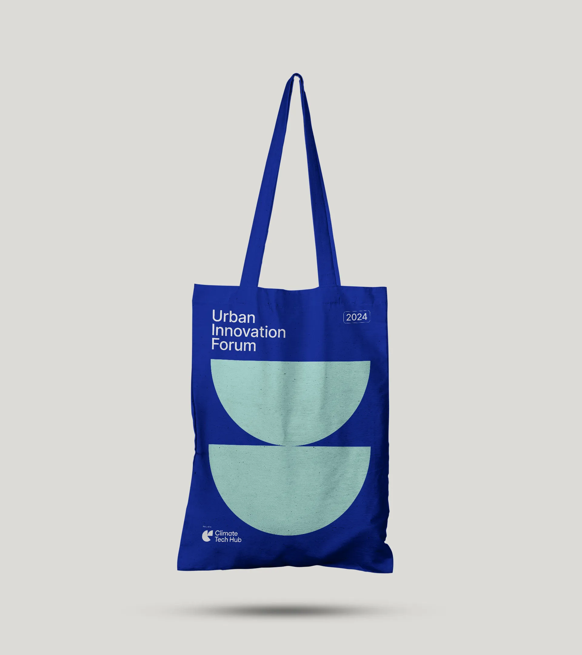 Mockup eines Jutebeutels im Corporate Design von Climate Tech Hub.