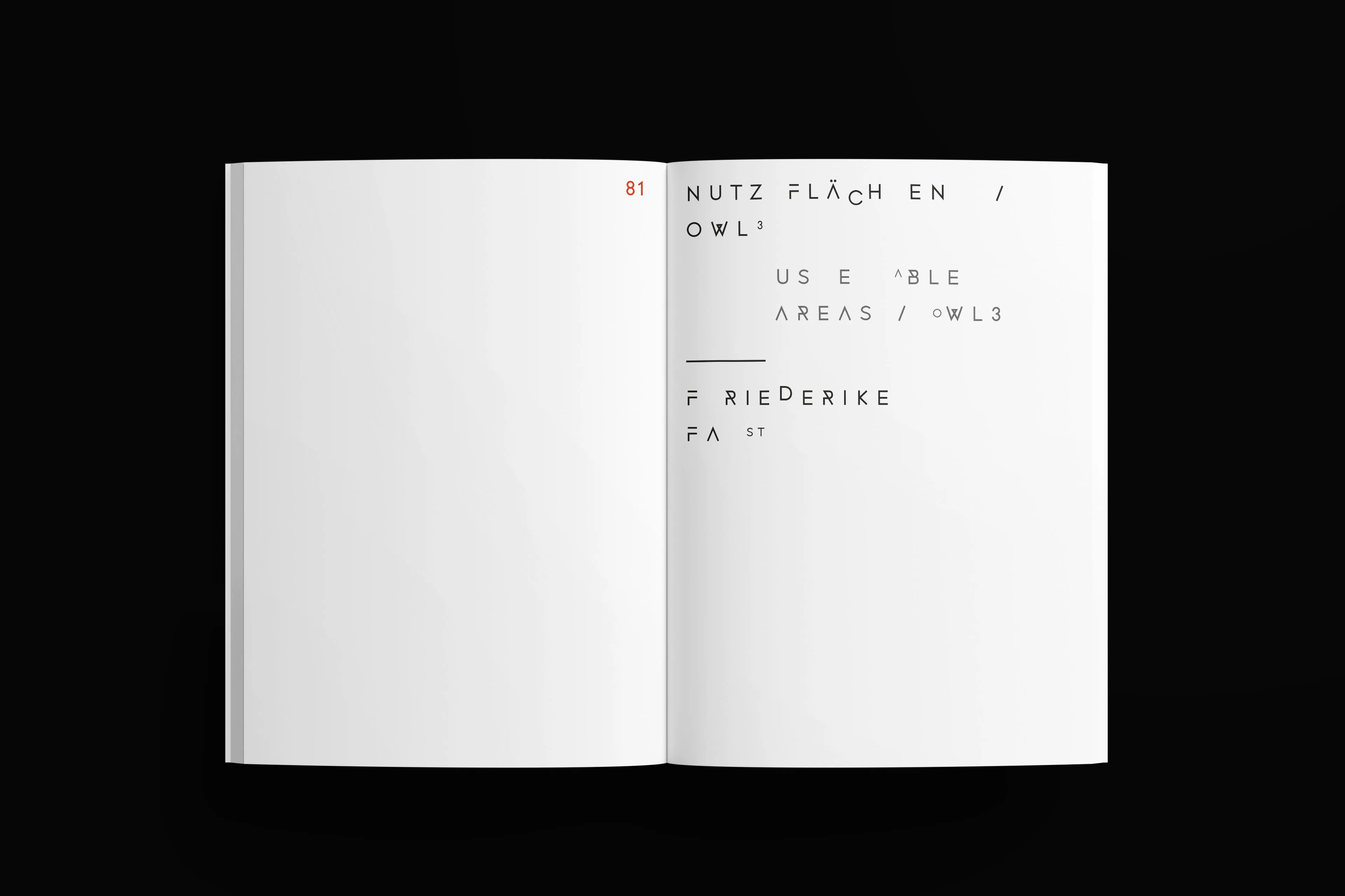 Mockup von Innenseiten eines Kunstmagazins.