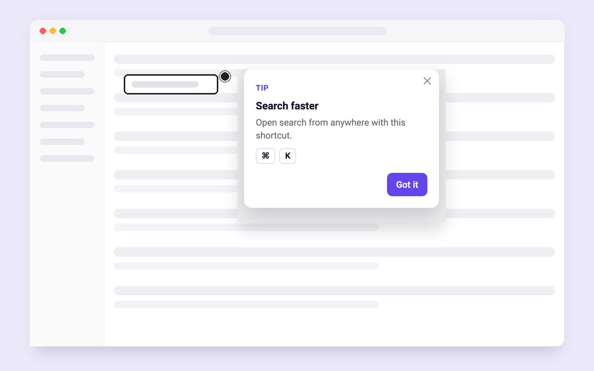 Shortcut Tip template preview