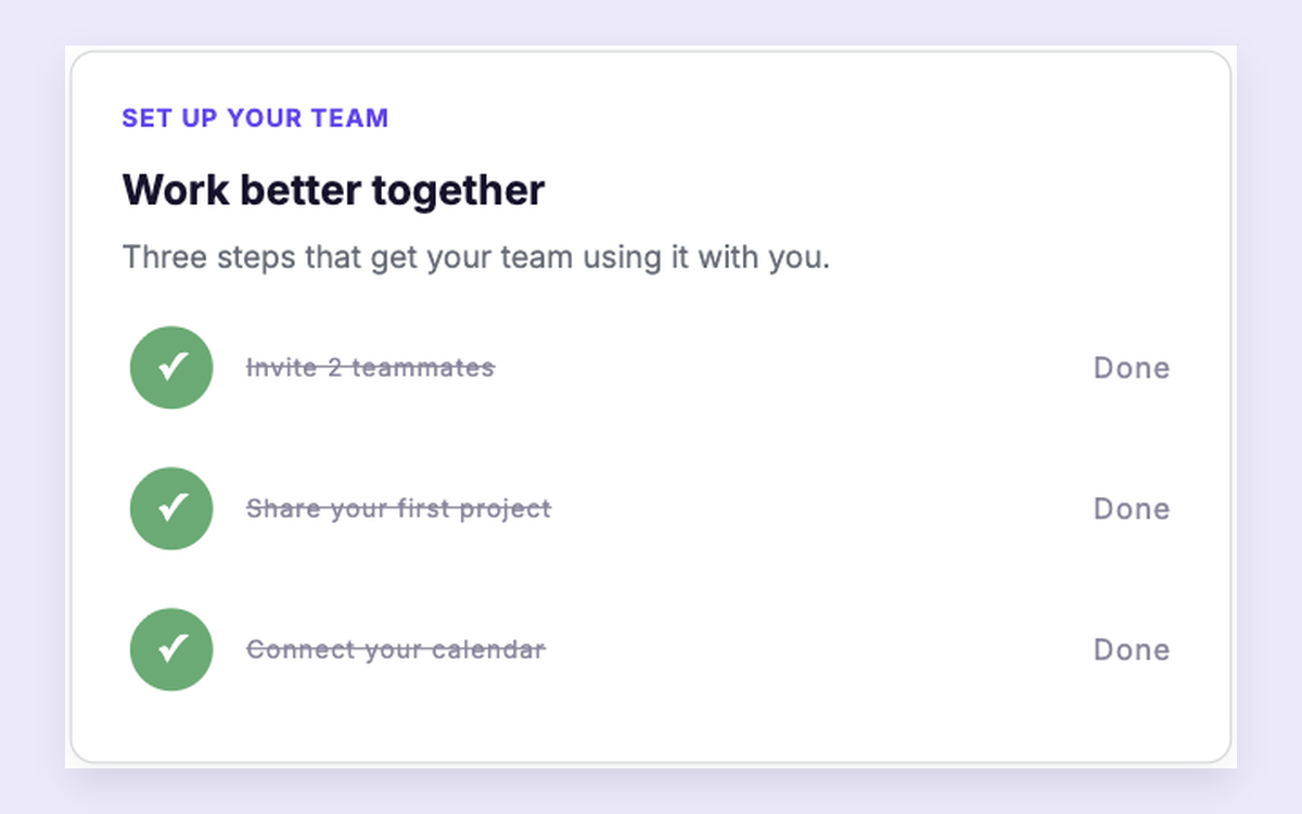 Team Activation Checklist template preview