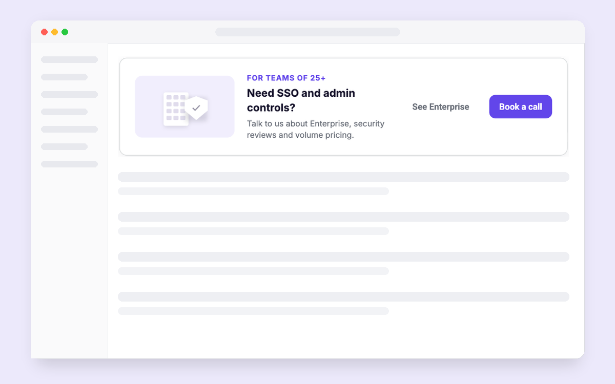 Talk to Sales template preview