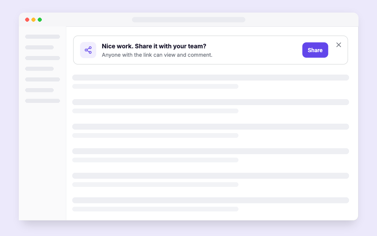 Share Your Work template preview