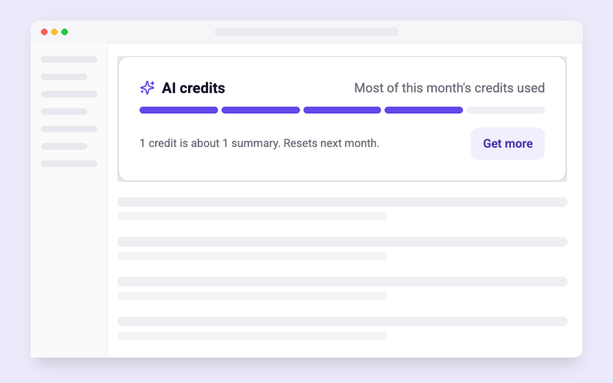 AI Credits Meter template preview