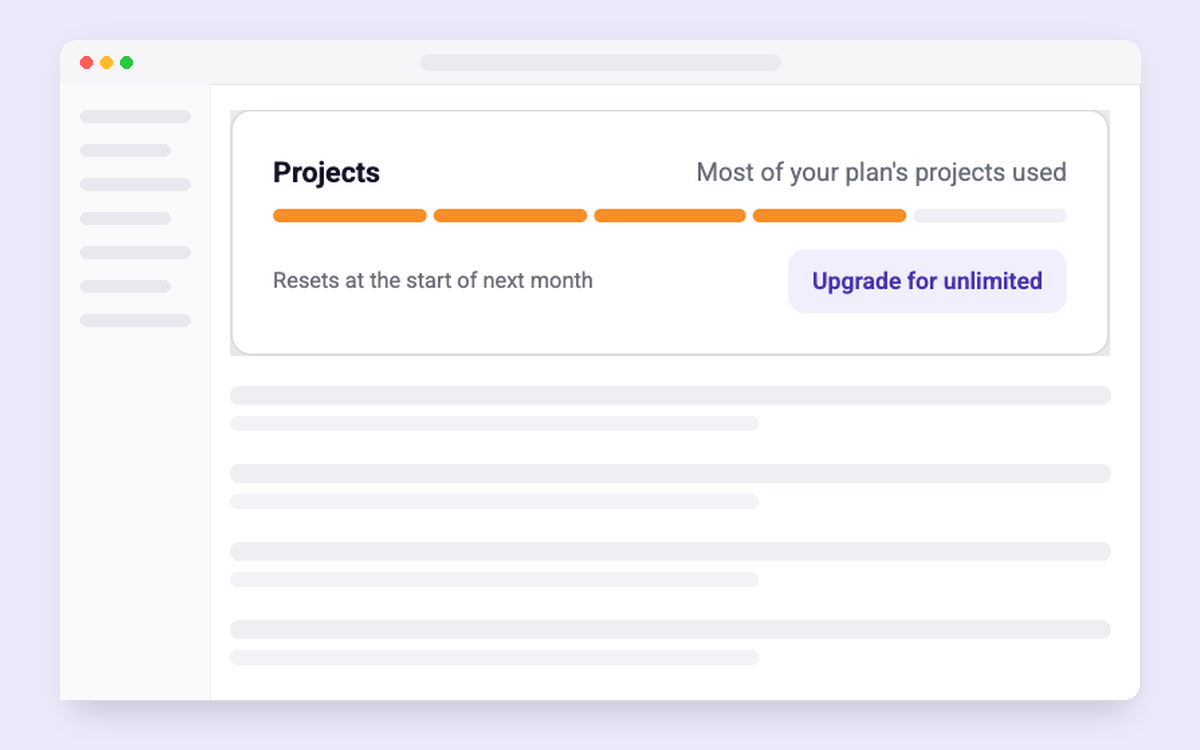 Usage Meter template preview