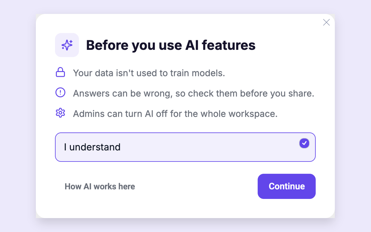 AI Transparency Notice template preview