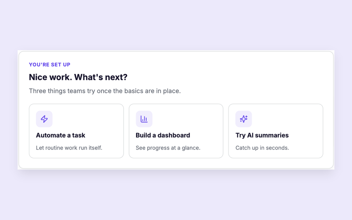 What's Next template preview