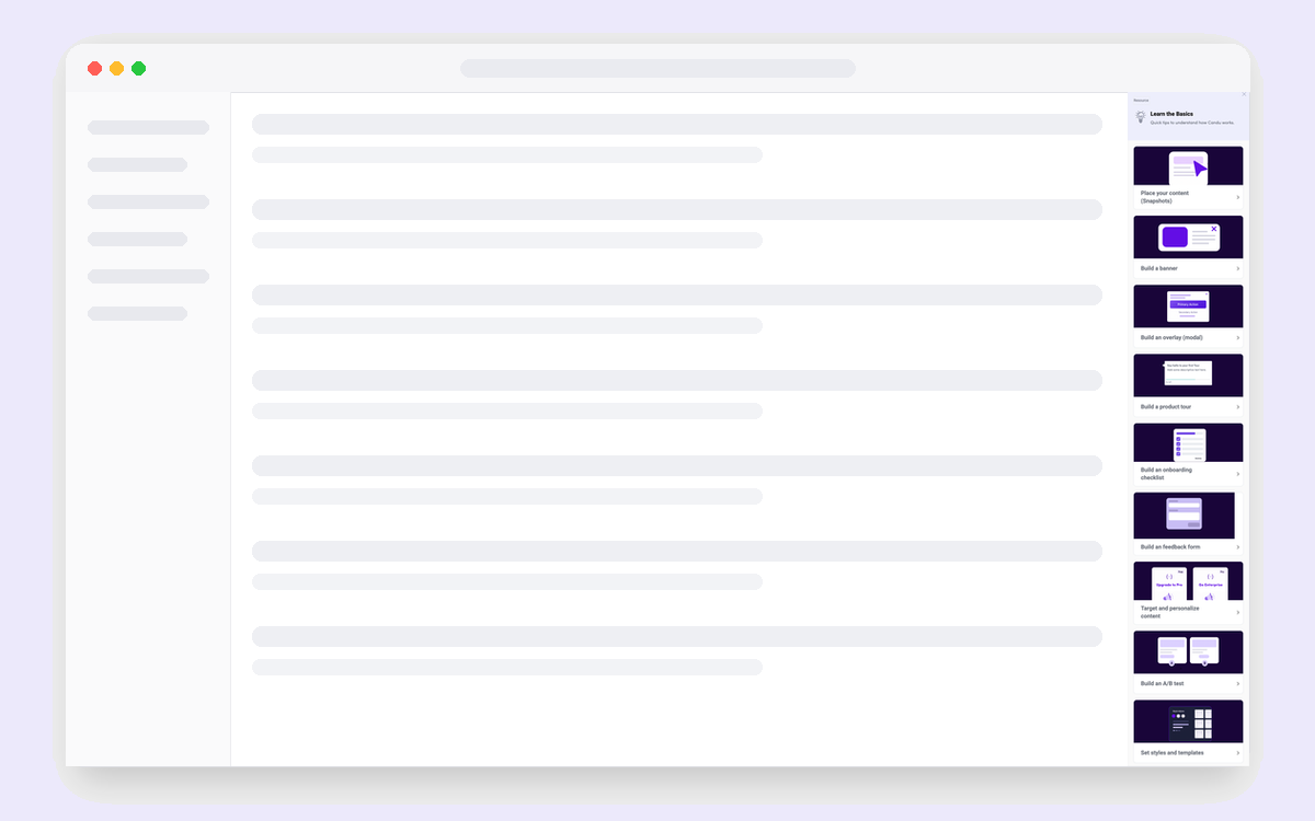 Lessons Sidebar template preview
